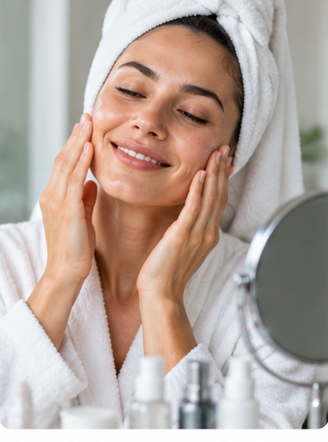 Quienes complementan su rutina de cuidado facial